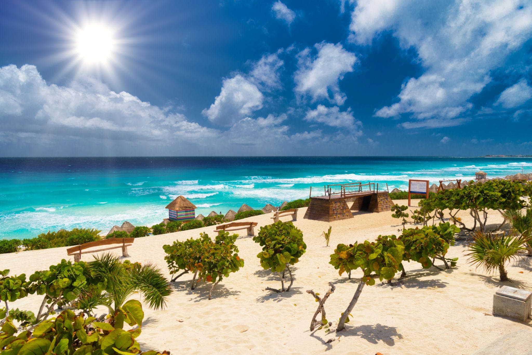Paisaje del Caribe mexicano